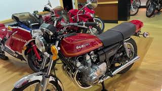 1977 Suzuki GS 750 walk around, start and run