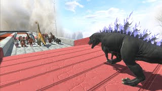 Trying to escape from GOJIRASAURUS - Animal Revolt Battle Simulator