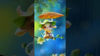 Cute Song Under the Umbrella on a Rainy Day || La La La La