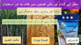 Benefits and uses of Smolder Sulphur, for all crops specially wheat reasonable price | alnoor agro