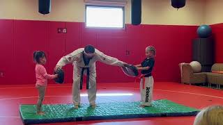 Jasmine’s first Taekwondo Class with Grand Master Kim