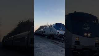 Amtrak Downeaster 687 passing through North Berwick, Maine