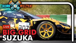 Chaos Race on Suzuka with 100 Cars • Rennwelten BIG GRID