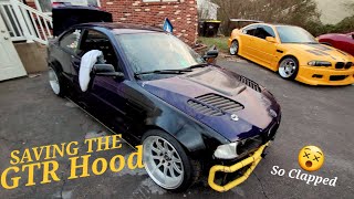 Saving This INSANE BMW E46  Widebody Drift Car GTR Hood