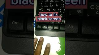 how to fix black screen on window 10? #windowstricks