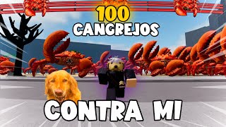 100 JEFES CANGREJO VS YO SAITAMA!! 😼💪| TSB