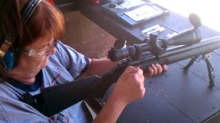 Mom shooting my M24 Rifle