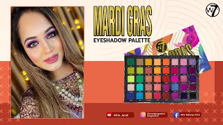 W7 Mardi Gras Purple Eyeshadow Makeup Tutorial 4K