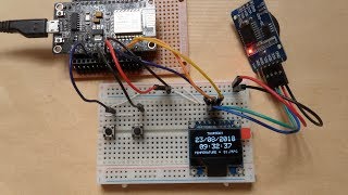 ESP8266 NodeMCU with SSD1306 OLED and DS3231 RTC