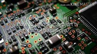 How to unlock sharp crt tv