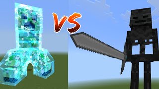 Charged Creeper Titan and Creeper Titan Vs Wither Skeleton Titan