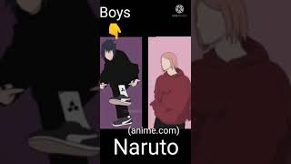 Naruto, boys vs girls dance battle