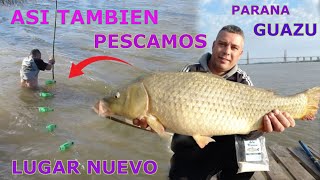 RECORDANDO VIEJOS TIEMPOS..PESCA CON BOTELLAS..VOLVIENDO A MI NIÑEZ..PARANA GUAZU 2021..