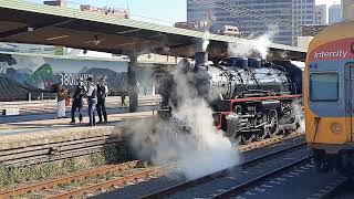 Transport Heritage NSW 3801 Relaunch Sydney Central Railway Station. 13 March 2021