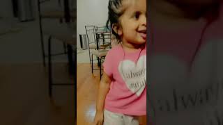 this girl singing is so cute #cutebaby #cute #babysinging #kittechaliye #baby #cutegirl #indianbaby