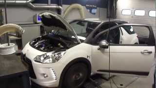 Citroen DS3 Racing 1.6 THP with Akrapovic Downpipe (235 hp) - Dyno Run at Beek Auto Racing