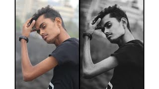 PicsArt and lr Tutorial - Edit Dark Tone Effect (Low Key) black and white edit