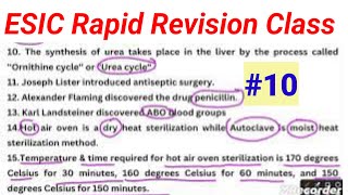 ESIC Staff Nurse Rapid Revision Class | Golden Key Points based on Previous Year Paper |