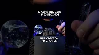 ASMR 10 TRIGGERS IN 20 SECONDS - #shorts #asmr #asmrshorts