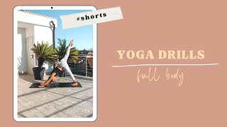 Full Body Burn: YOGA drills to build muscles *mini vinyasa flow* #shorts