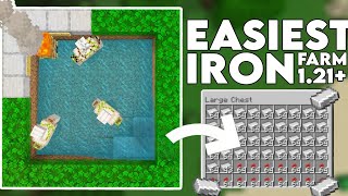 Easiest Iron Farm in Minecraft Bedrock 1.21 Tutorial! (MCPE/Xbox/PS4/Nintendo Switch/Windows10)