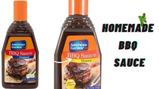 How To Make Bbq Sauce at home