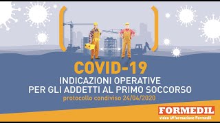 Covid-19 - Indicazioni operative per gli addetti al primo soccorso