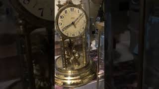 Kaiser Anniversary 400 day Torsion clock with original glass dome