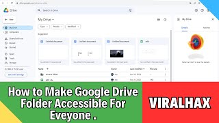 How to Make Google Drive Folder Accessible to Everyone