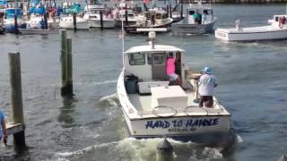 Chesapeake Cowboys Boat docking contest