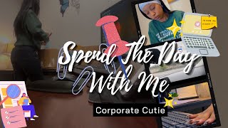 Spend The Day With Me! || Corporate Cutie Edition & A Short Night Routine