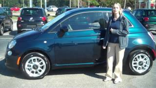 2015 Blue Green Fiat 500 Pop