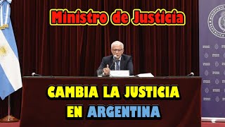 🗽EL MINISTRO DE JUSTICIA CUNEO LIBARONA TIRA UN BOMBASO SOBRE LA JUSTICIA🗽