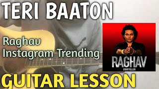 Teri Baaton Guitar Lesson | Raghav | Teri Baaton Mein Aisa Uljha Jiya Guitar Chords | Reels Trending