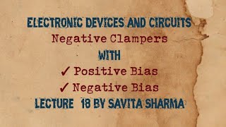 Biased Negative Clamper | lecture-18