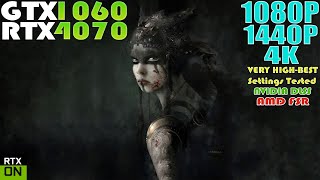 Hellblade 2 Hype ~ GTX 1060 - RTX 4070 - Hellblade: Senua's Sacrifice | 1080P - 1440P - 4K Test