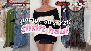 VINTAGE 90's/Y2K THRIFT HAUL | full time depop seller 🧚‍♀️🎀