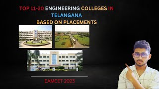 TOP 11-20 Eamcet colleges  in Telangana 2023 List | Placement Wise | Eamcet 2023