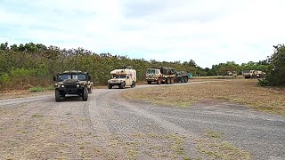 25ID Brigade Combat Convoy at Exercise JPMRC 25-01 Hawaii