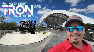 Riding Tron Lightcycle Run Ride for the first time