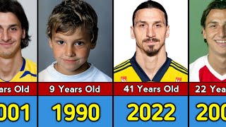 Comparison: Zlatan Ibrahimovic Face Transformation From 1 Year to 42 Years Old