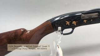 1036 Browning Model 42 "Limited" Grade V .410 Gauge Shotgun [October 18, 2024]