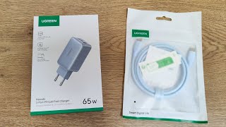 НОВИНКА! Зарядка UGREEN 65W GaN Charger + 100w кабель ► обзор и первое впечатление