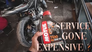 Pulsar Ns200 service cost | gone expensive ? | why to use motul | problems ?