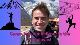 An unforgettable helicoptertour in the Himalayas🚁⛰️🏔️