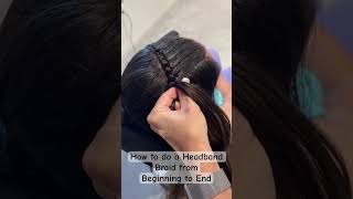 How to do a headband braid #music #shorts #hair #hairstyles #braids #hairtutorial #braidstyles