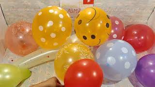 FUN POPPING LOTS OF BALLOONS PART 73!#73🎈🎈🎈 #satisfying #asmr #boom_balloon #balloon #color #fun