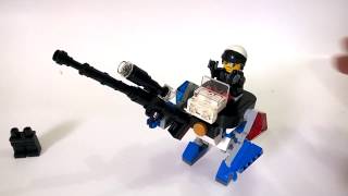 How to build lego police mech suit