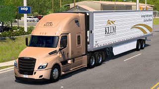 American Truck Simulator | KLM Trans Inc | Freightliner | Waco (TX) to Lufkin (TX)