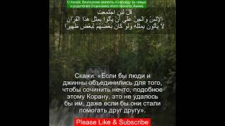 Коран Сура Аль Исра | 17:88 | Чтение Корана с русским переводом | Quran Translation